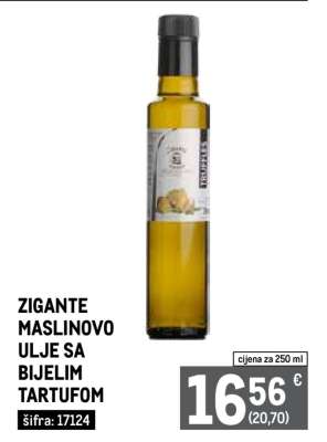 ZIGANTE MASLINOVO ULJE SA BIJELIM TARTUFOM