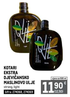 KOTARI EKSTRA DJEVIČANSKO MASLINOVO ULJE
