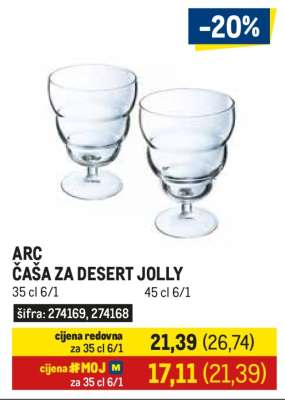 ARC ČAŠA ZA DESERT JOLLY