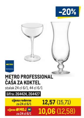 METRO PROFESSIONAL ČAŠA ZA KOKTEL
