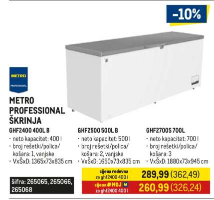 METRO PROFESSIONAL ŠKRINJA