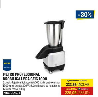 METRO PROFESSIONAL DROBILICA LEDA GEIC 1000
