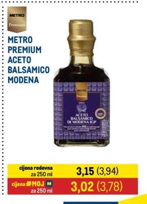 METRO PREMIUM ACETO BALSAMICO MODENA