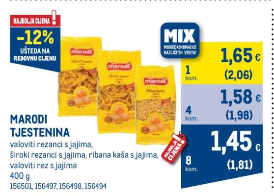 MARODI tjestenina