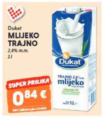DUKAT MLIJEKO TRAJNO