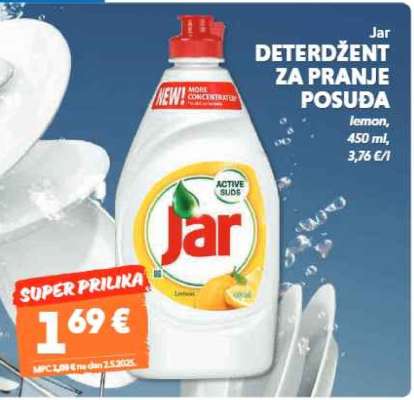 JAR Deterdžent za pranje posuđa
