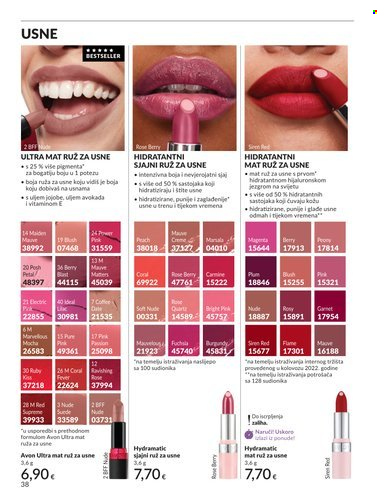 Leták Avon - 1.7.2026 - 31.7.2026. Strana 38