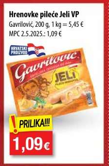 Hrenovke pileće Jeli VP
