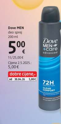 Dove MEN deo sprej 200 ml
