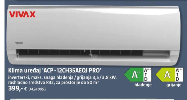 Klima uređaj 'ACP-12CH35AEQI PRO'