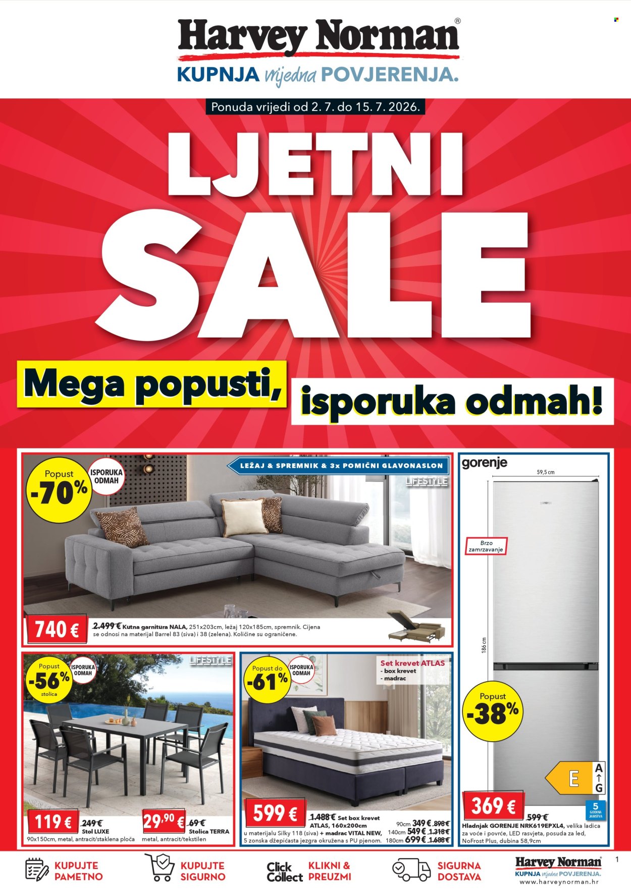 Leták Harvey Norman - 2.7.2026 - 15.7.2026. Strana 1