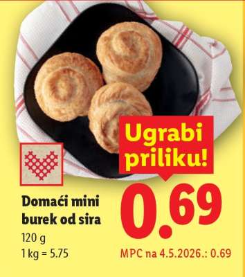 Domaći mini burek od sira
