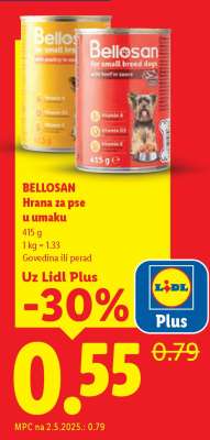 Bellosan Hrana za pse u umaku
