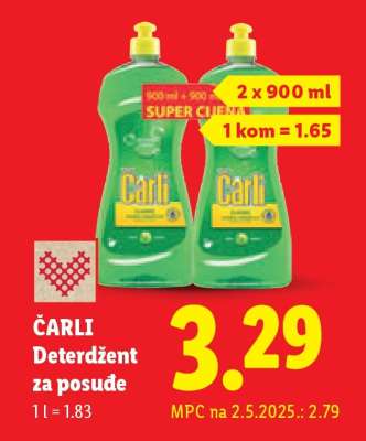 ČARLI Deterdžent za posuđe