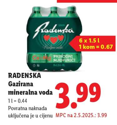 Radenska Gazirana mineralna voda
