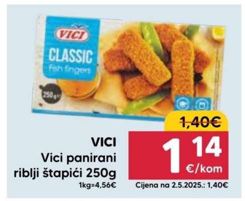 VICI Vici panirani riblji štapići 250g