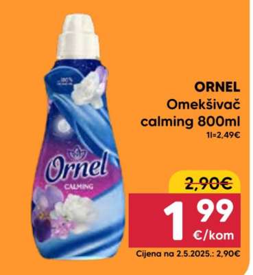 ORNEL Omekšivač calming 800ml