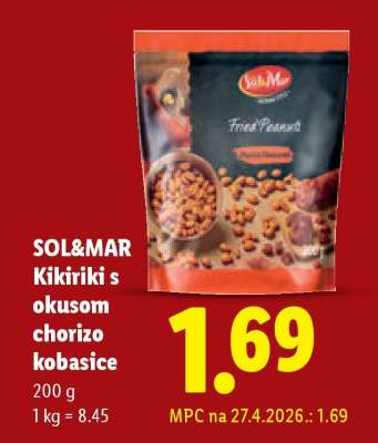 SOL&MAR Kikiriki s okusom chorizo kobasice