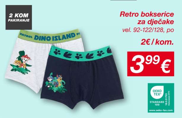 Retro bokserice za dječake