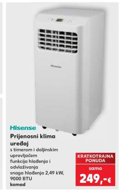 Hisense Prijenosni klima uređaj