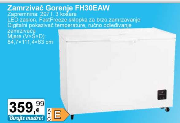 Zamrzivač Gorenje FH30EAW