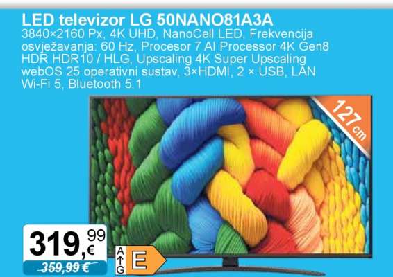 LED televizor LG 50NANO81A3A