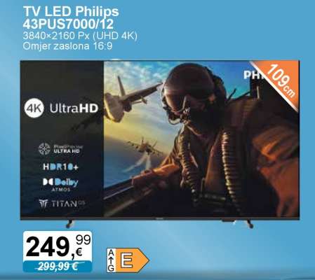 TV LED Philips 43PUS7000/12