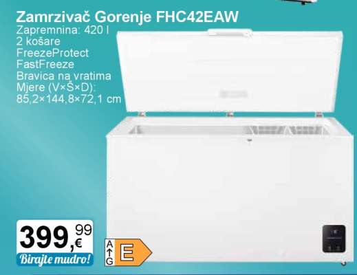 Zamrzivač Gorenje FHC42EAW