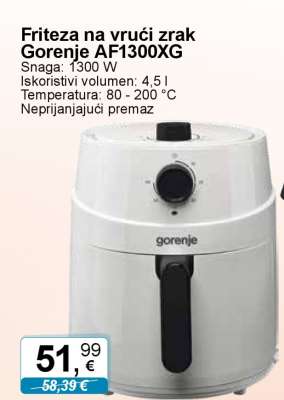 Friteza na vrući zrak Gorenje AF1300XG