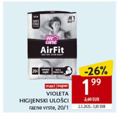 VIOLETA HIGIJENSKI ULOŠCI razne vrste, 20/1