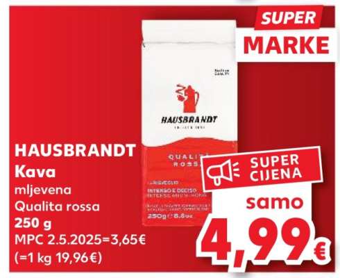 HAUSBRANDT Kava mljevena Qualita rossa 250 g