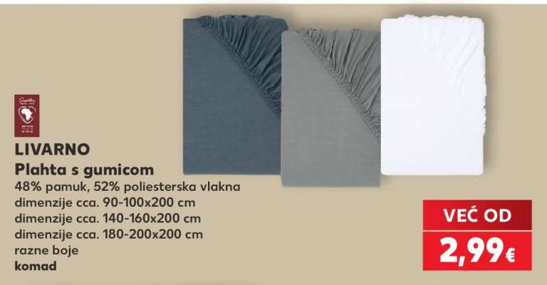 LIVARNO Plahta s gumicom