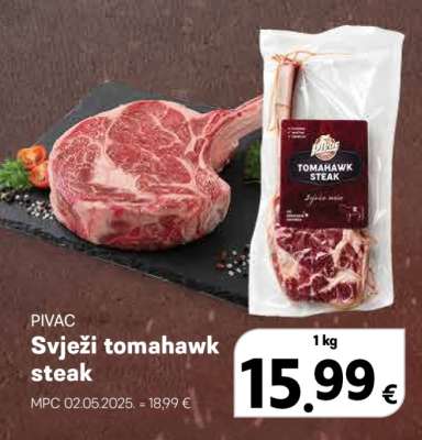 Svježi Tomahawk steak