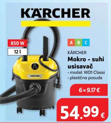KÄRCHER Mokro suhi usisavač
