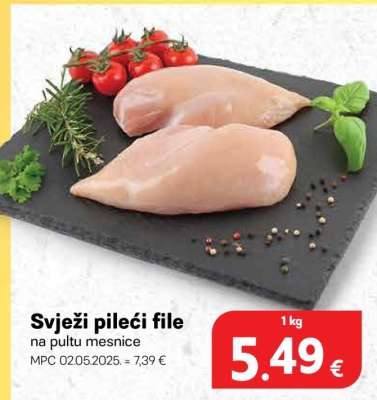 Svježi pileći file