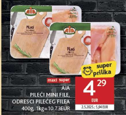 AIA PILEĆI MINI FILE , ODRESCI PILEĆEG FILEA