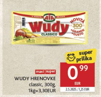 WUDY Hrenovke