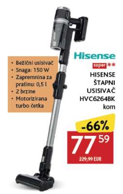 HISENSE ŠTAPNI USISIVAČ HVC6264BK