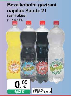 Bezalkoholni gazirani napitak Sambi 2 l