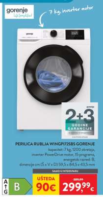 PERILICA RUBLJA WINGP72SBS GORENJE