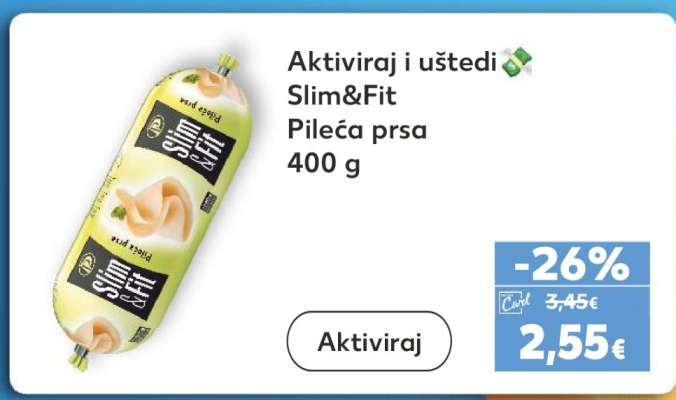 SLIM&FIT Pileća prsa 400 g