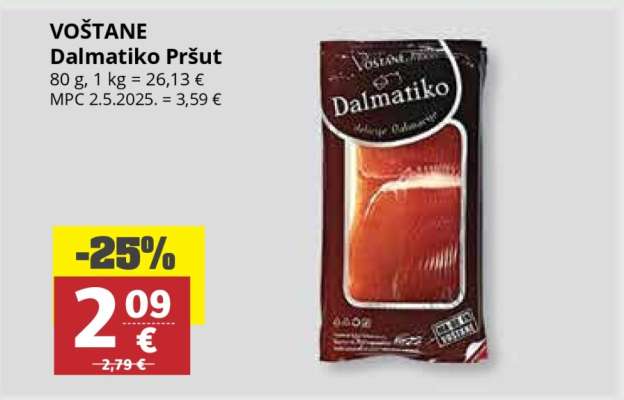 VOŠTANE Dalmatiko Pršut