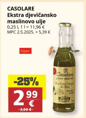 CASOLARE Ekstra djevičansko maslinovo ulje