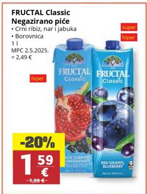 FRUCTAL CLASSIC NEGAZIRANO PIĆE