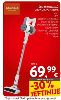 Štapni usisavač Grundig VCP 3330 L