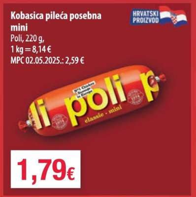 Kobasica pileća posebna mini