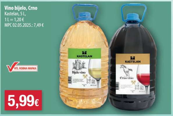 Vino bijelo, crno