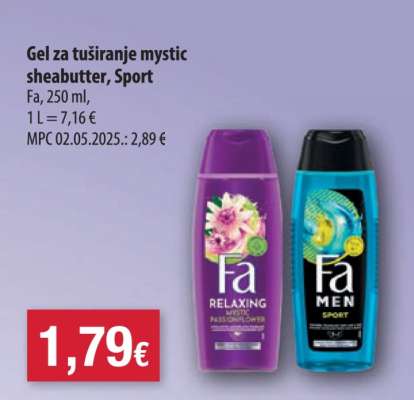 Gel za tuširanje mystic sheabutter, Sport