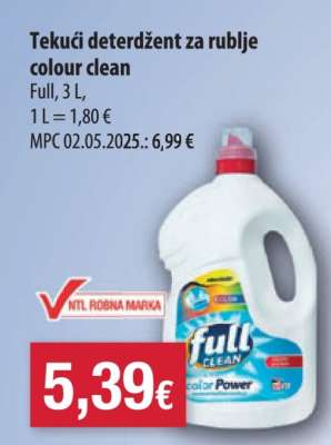 Tekući deterdžent za rublje colour clean