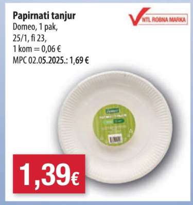Papirnati tanjur*